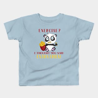 Extra Fries Panda Kids T-Shirt